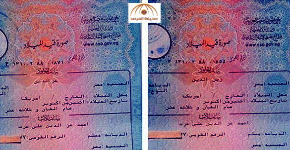 بالصور : "توأم زينة" يحملان اسم عز بالأوراق الرسمية