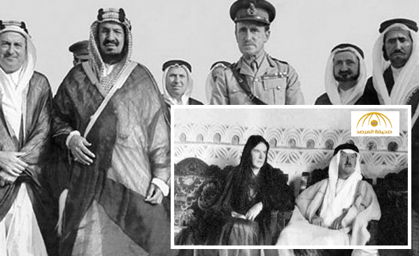 تفاصيل زيارة المفوض البريطاني في الكويت مع زوجته للرياض ولقائه  بالملك عبدالعزيز