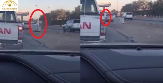 بالفيديو: مواطن يطيح بكاميرا ساهر على طريقٍ عام‎ بالرياض