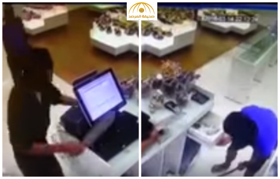 بالفيديو:سطو بالأسلحة البيضاء على محل حلويات بالرياض