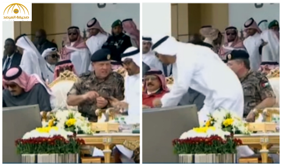 بالفيديو:شاهد..محمد بن زايد في رد فعل مفاجئ يقطع حديثه مع ملك الأردن