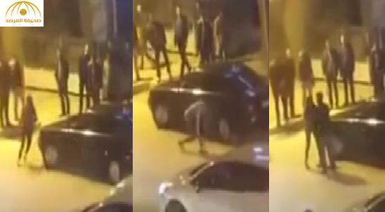 بالفيديو:مغربية تحطم سيارة زوجها بعد ضبطه مع فتاة