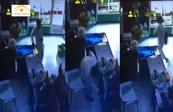 بالفيديو: شاب يقوم بسرقة خزانة تموينات بمحطة وقود في الرّس