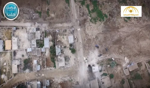 بالفيديو: شاهد  تصوير جوي لفرار القوات الإيرانية من العيس بريف حلب