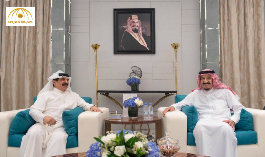 بالصور:خادم الحرمين يستقبل ملك البحرين ويقيم مأدبة عشاء تكريما له
