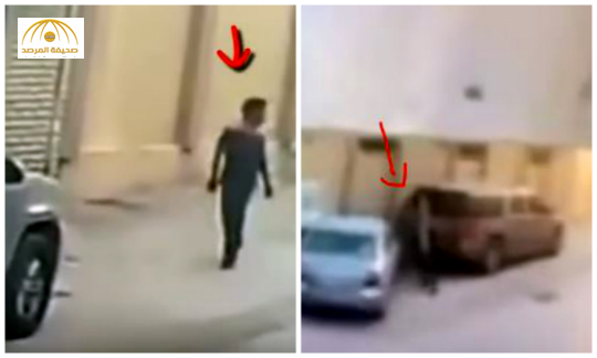 بالفيديو: لص يسرق قطعة ميكانيكية من سيارة متوقفة أمام منزل بالرياض