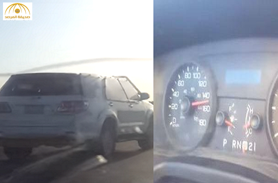 بالفيديو: مركبة "ساهر"تتجاوز السرعة المسموح بها"160"كلم في ساعة