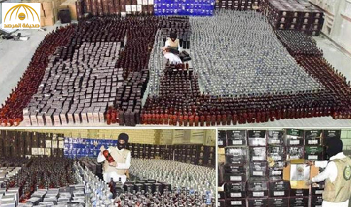 بالصور: القبض على سعودي روّج 22 ألف زجاجة خمر