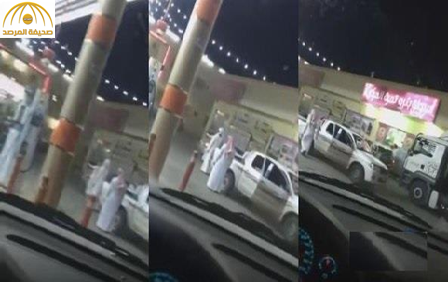 بالفيديو: شاهد لحظة إطلاق نار على قائد سيارة في محطة وقود بالسليل