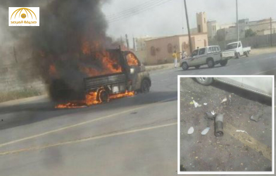 بالصور:إصابة 4 مواطنين بعد سقوط مقذوفات على محافظة صامطة بجازان