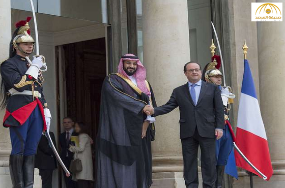 بالفيديو والصور:الرئيس الفرنسي يستقبل ولي ولي العهد في قصر الإليزيه