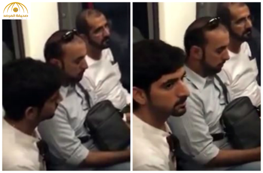 بالفيديو: محمد بن راشد ونجله حمدان بين ركاب مترو لندن