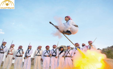 رقصة "النار" في السعودية.. الرجال تعانق "السماء" ــ صور