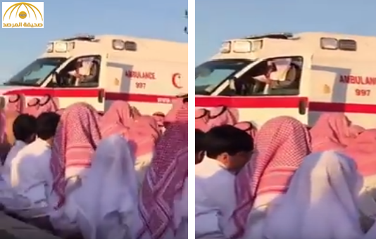 فيديو لإمام الطائف الذي ألقى خطبة العيد عبر مكبر صوت سياراة إسعاف