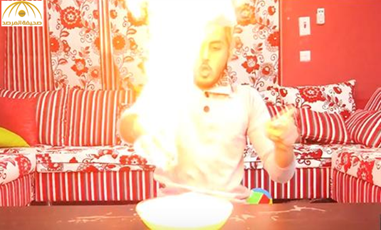 بالفيديو: شاب حاول أداء تجارب كيميائية خطيرة فكاد يشعل النيران في منزله