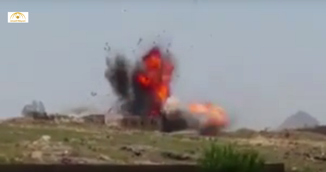بالفيديو: شاهد لحظة إفشال الطيران السعودي إطلاق صاروخ سكود حوثي وتدميره في مكانه داخل اليمن