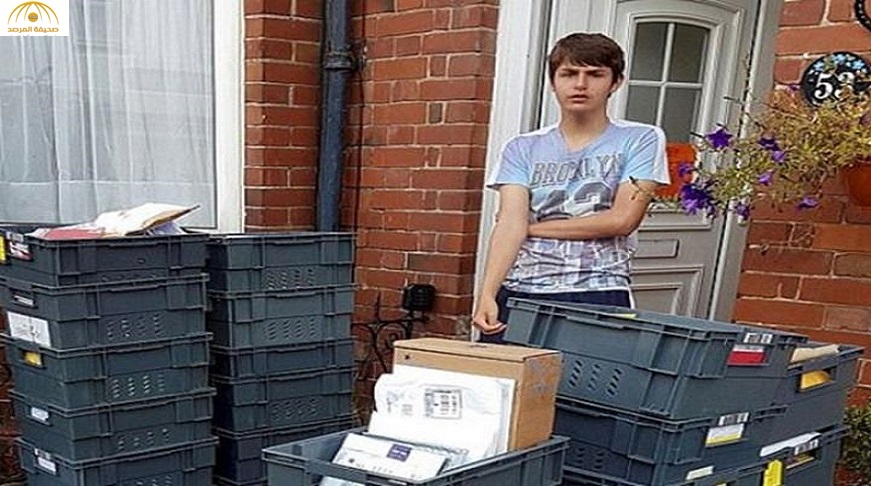 بالصور.. طفل بريطاني مصاب بالتوحد يستقبل هدية غير متوقعة من السعودية في عيد ميلاده الـ 15