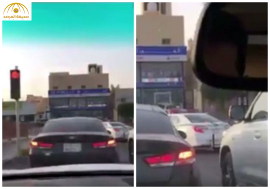 بالفيديو : مواطن يقدم بلاغاً عن دورية مرور تتجاوز خط الإشارة الحمراء