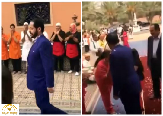 بالفيديو: شاهد كيف تم استقبال الوزير الإماراتي السابق”مانع العتيبة ” في قصره بالمغرب