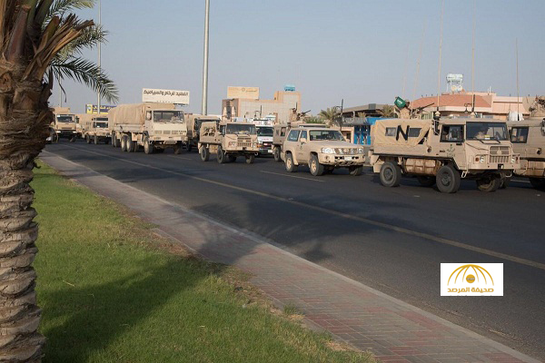 بالصور : وصول قوات عسكرية إضافية من الحرس الوطني إلى نجران