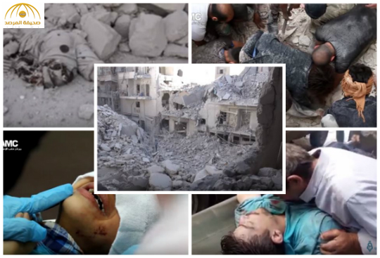 شاهد : 6 مقاطع فيديو توثق الجرائم الإرهابية  لـ”بشار الأسد و الرئيس الروسي”  في سوريا