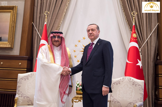بالصور:أردوغان يستقبل سمو ولي العهد ويعقد معه اجتماعاً