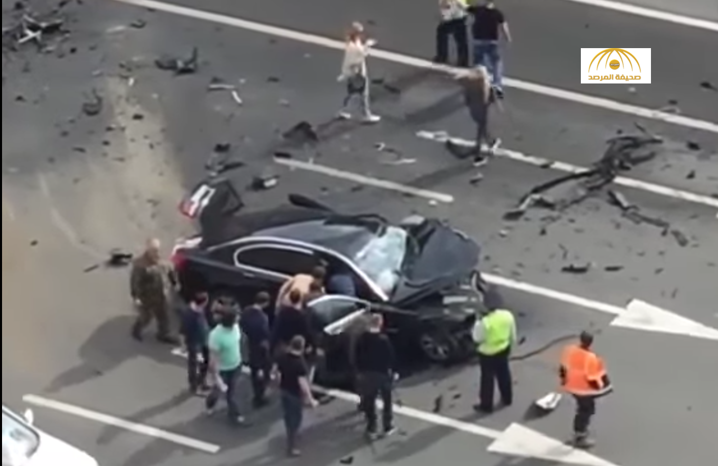 بالفيديو: تعرض سيارة الرئيس “بوتين” لحادث مروّع ومقتل سائقه