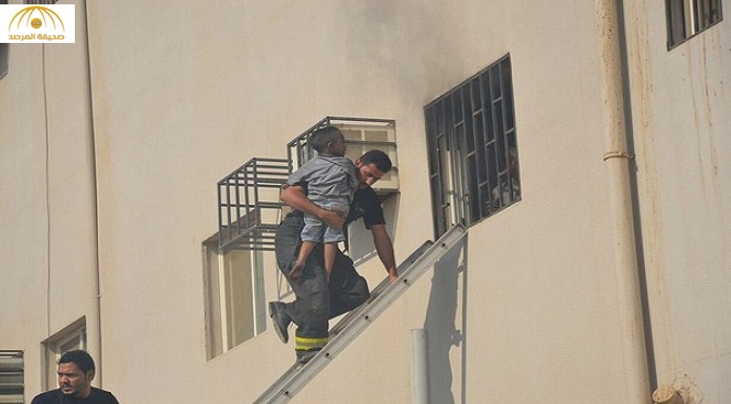 بالصور: حريق يتسبب في وفاة 3 توائم وإصابة 4 أشخاص داخل شقة بتبوك