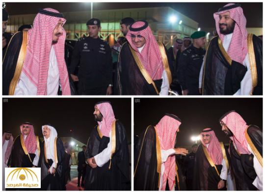 بالصور : خادم الحرمين الشريفين يغادر الرياض متوجهاً لدولة قطر