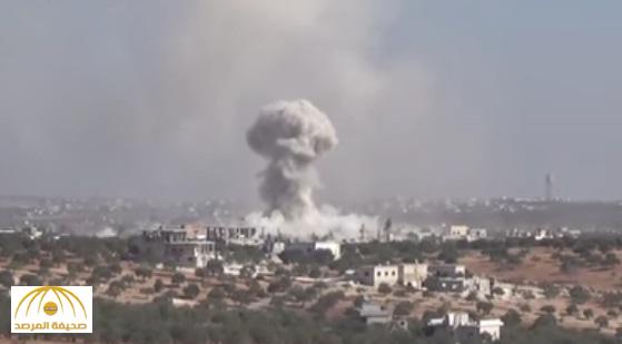 بالفيديو : لحظة قصف الطيران الروسي لـ 3 مدارس بريف إدلب والضحايا بالعشرات