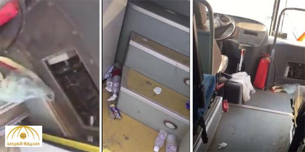 بالفيديو : مواطن يوثق تهالك الحافلة التي تقل ابنته لمدرستها في مكة