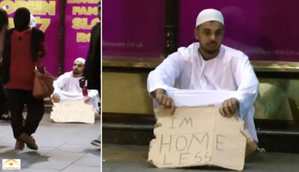 فيديو يرصد مسلم في شوارع لندن بلا مأوى.. هل ساعده البريطانيون ؟