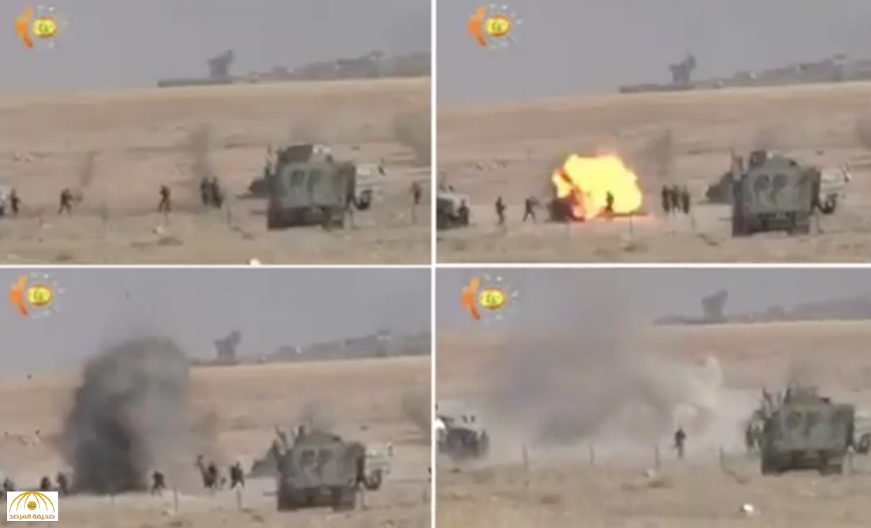 فيديو:  داعشي آخر يفجر نفسه وسط قوات البشمركة بعد محاصرته ويتحول إلى أشلاء