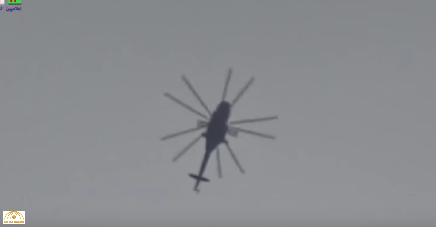 فيديو: شاهد مروحيات روسية تقذف سكان"ريف حماة" ببراميل محملة بغاز الكلور السام