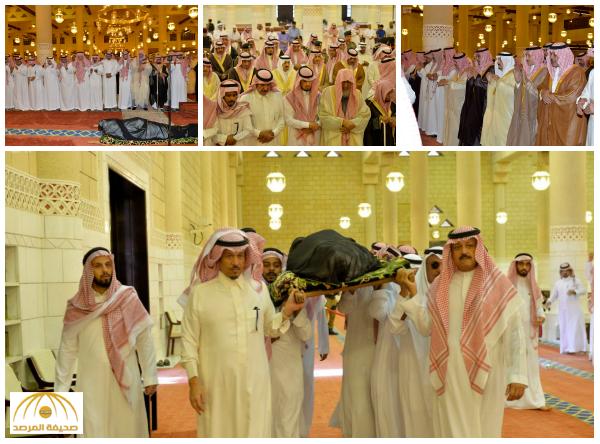 بالصور : أمير الرياض يؤدي صلاة الميت على الأمير سلمان بن فواز بن سعود