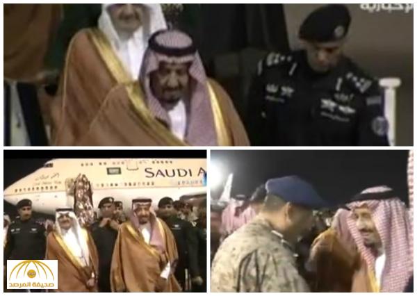 بالفيديو : خادم الحرمين الشريفين يصل إلى المنطقة الشرقية قادماً من الرياض
