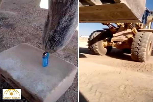 بالفيديو : شاهد كيف أشعل سائق ولاعة بطرف شيول ؟