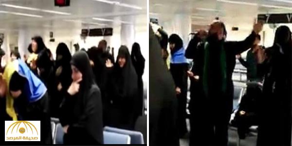 بالفيديو : مجلس “ لطم ” في مطار بيروت يثير غضب المتواجدين !