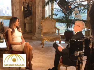 Melania Trump sits down with CNN television host Anderson Cooper during an exclusive interview in New York. Courtesy CNN/Handout via REUTERS