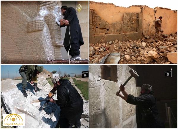 شاهد بالصور كيف دمر داعش مدينة أثرية بالعراق