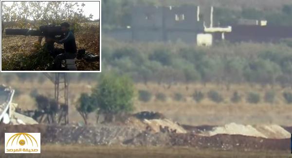 شاهد: فيديو جديد لصاروخ تاو يباغت مجموعة من ضباط الأسد بريف حماة