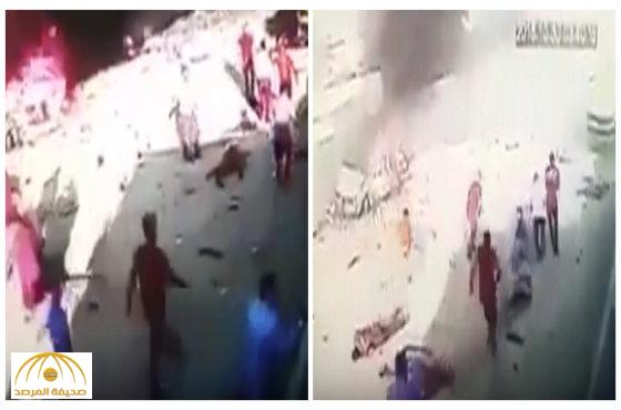 شاهد:عراقي يفضح عملية مدبرة لتفجير سيارة مفخخة وتمثيل وقوع ضحايا مدنيين في سوق شعبي ببغداد
