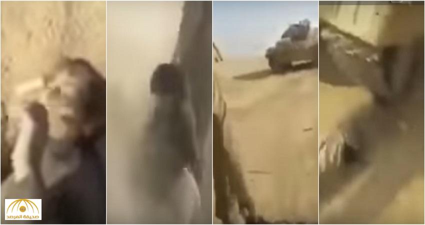 شاهد: جنود الحشد الشعبي يقتلون طفلاً عراقيًا.. و"دبابة" تسوي جثته بالأرض