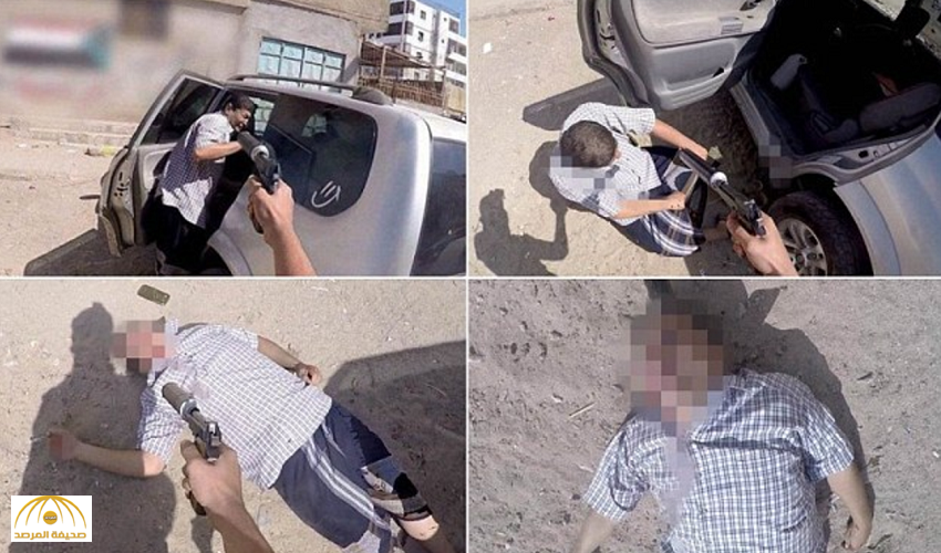 بالصور: عملية قتل وحشية لمدير أمن مطار عدن على يد "داعش"