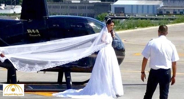 عروسة تحلم بالزفاف إلى زوجها على متن "هليكوبتر" وقبل وصولها إلى الحفل بدقائق وقعت الكارثة