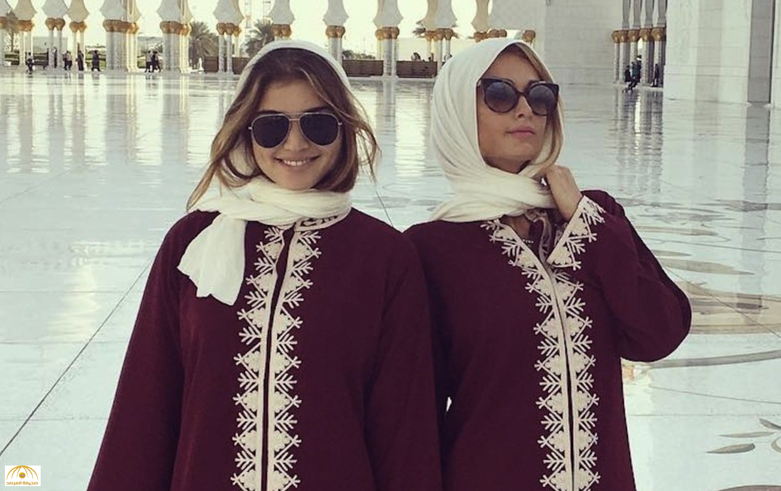بالصور:"باريس هيلتون" ترتدي الحجاب وتزور أشهر مساجد الإمارات