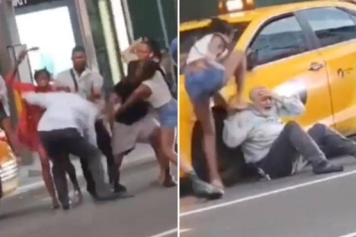 Shocking Video of Elderly Taxi Driver Brutally Attacked in New York City