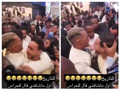 Emotional Encounter: Egyptian Artist Mohamed Ramadan Comforts Crying Fan at Movie Premiere in Riyadh