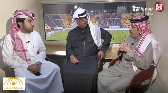 استديو تحليلي للرياضية السعودية من داخل كابينة بملعب قطري - صورة !