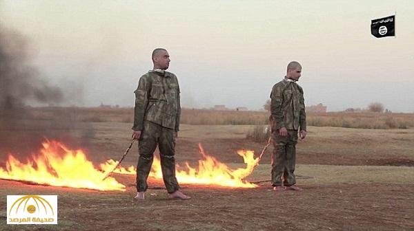 بالصور: داعش يحرق جنديين تركيين في مدينة الباب السورية